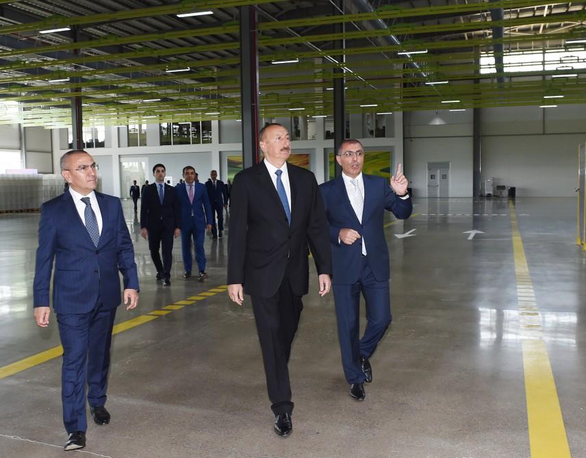 Prezident İlham Əliyev “Şəmkir Aqroparkı”nın Logistika Mərkəzinin açılışında iştirak edib (FOTO)