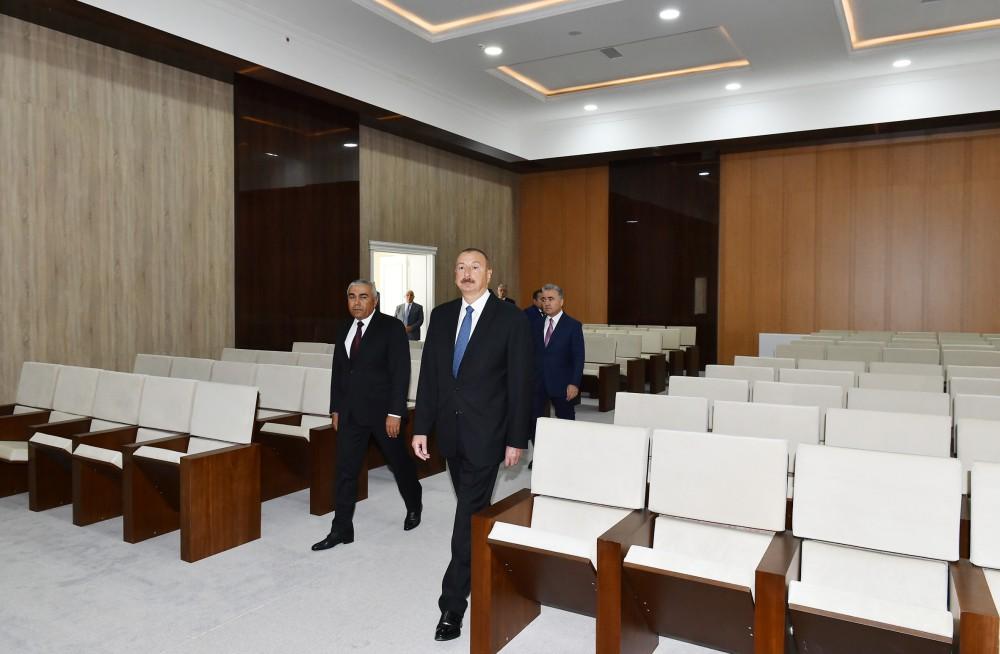 Azərbaycan Prezidenti Gədəbəydə Heydər Əliyev Mərkəzinin açılışda iştirak edib (FOTO)