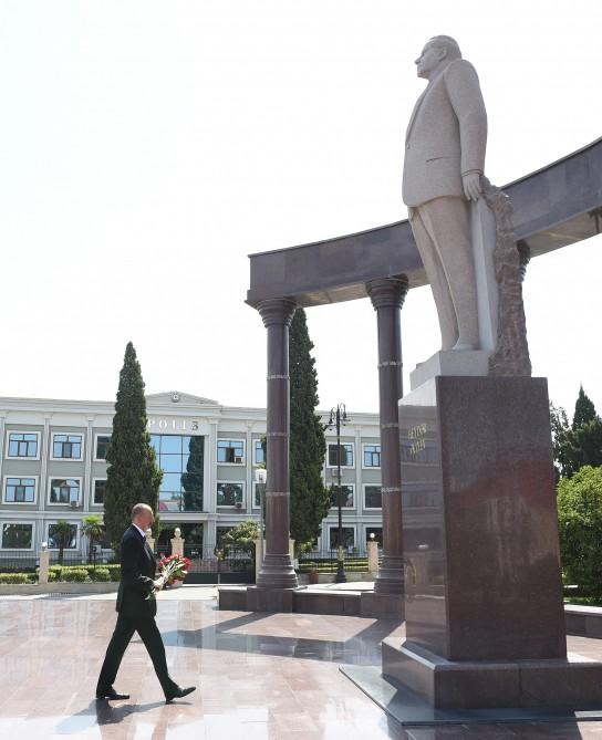 Azərbaycan Prezidenti Şəmkir rayonuna səfərə gəlib (FOTO)