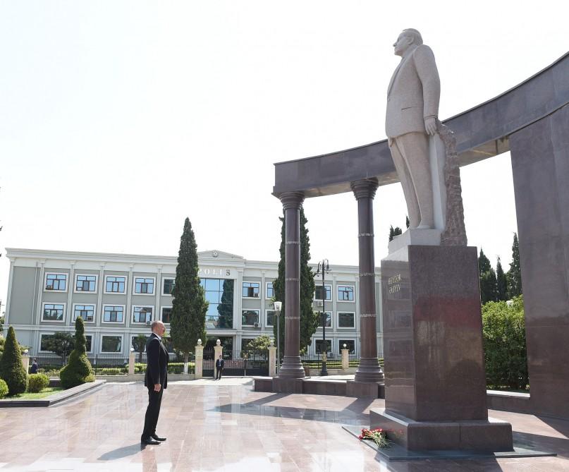 Azərbaycan Prezidenti Şəmkir rayonuna səfərə gəlib (FOTO)