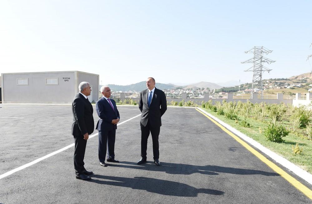 Prezident İlham Əliyev “Gədəbəy” elektrik yarımstansiyasının açılışında iştirak edib (FOTO)