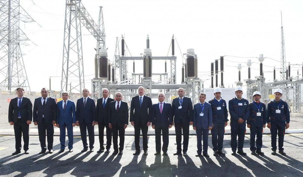 Prezident İlham Əliyev “Gədəbəy” elektrik yarımstansiyasının açılışında iştirak edib (FOTO)