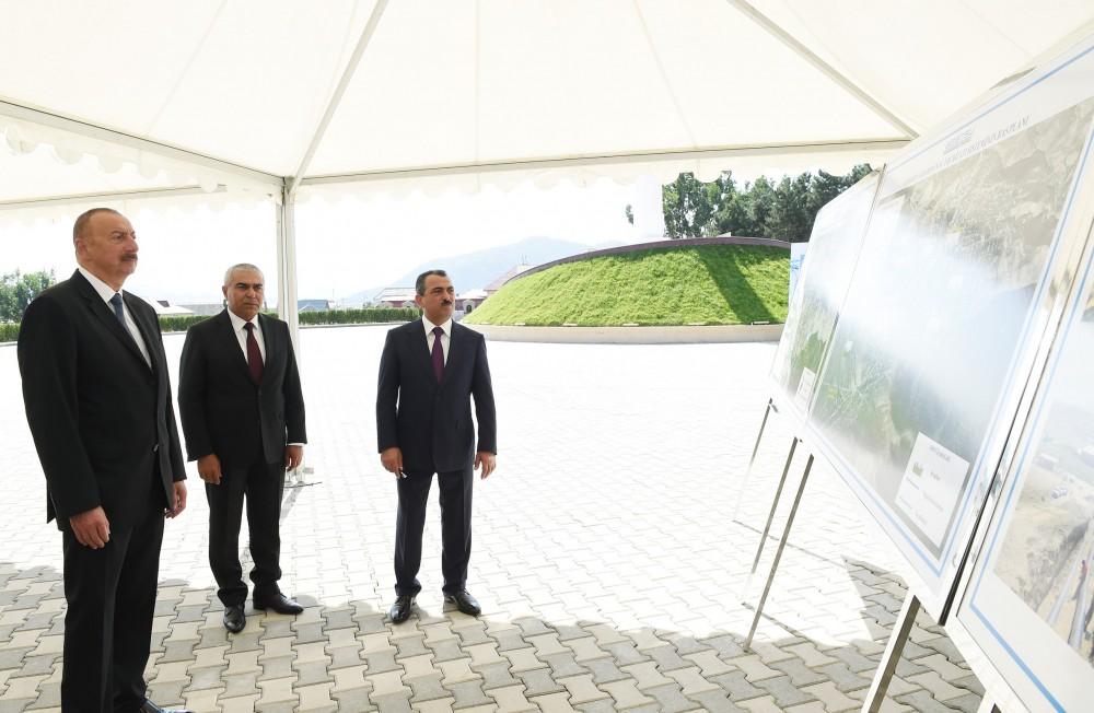 Prezident İlham Əliyev Gədəbəy rayonunun içməli su təchizatı layihəsinin açılışında iştirak edib (FOTO) (YENİLƏNİB)