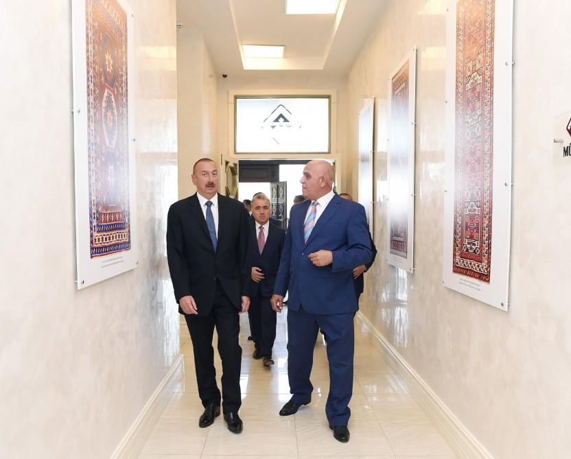 Prezident İlham Əliyev “Azərxalça” ASC-nin Şəmkir filialının açılışında iştirak edib (FOTO) (YENİLƏNİB)