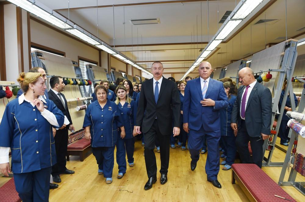 Prezident İlham Əliyev “Azərxalça” ASC-nin Şəmkir filialının açılışında iştirak edib (FOTO) (YENİLƏNİB)
