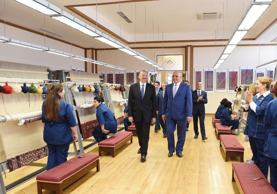 Prezident İlham Əliyev “Azərxalça” ASC-nin Şəmkir filialının açılışında iştirak edib (FOTO) (YENİLƏNİB)