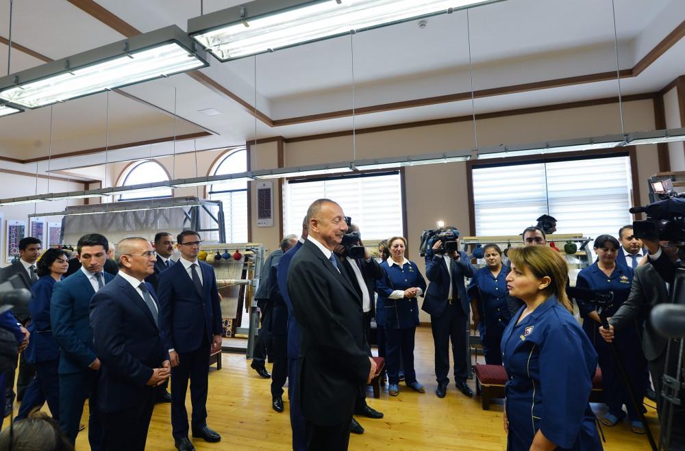 Prezident İlham Əliyev “Azərxalça” ASC-nin Şəmkir filialının açılışında iştirak edib (FOTO) (YENİLƏNİB)
