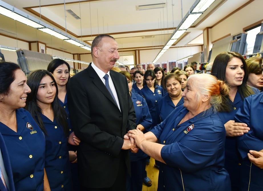 Prezident İlham Əliyev “Azərxalça” ASC-nin Şəmkir filialının açılışında iştirak edib (FOTO) (YENİLƏNİB)