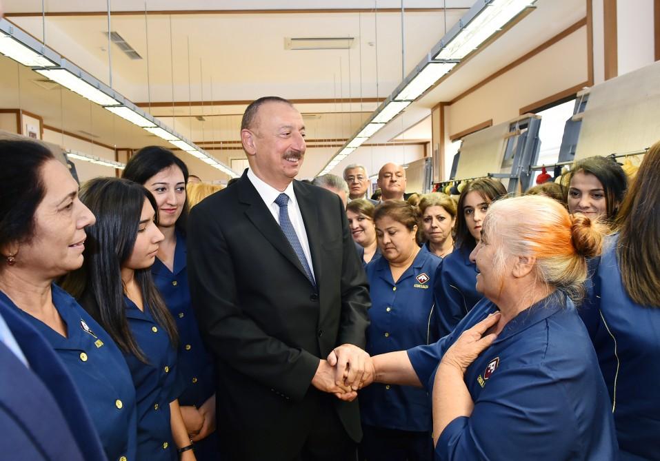 Prezident İlham Əliyev “Azərxalça” ASC-nin Şəmkir filialının açılışında iştirak edib (FOTO) (YENİLƏNİB)