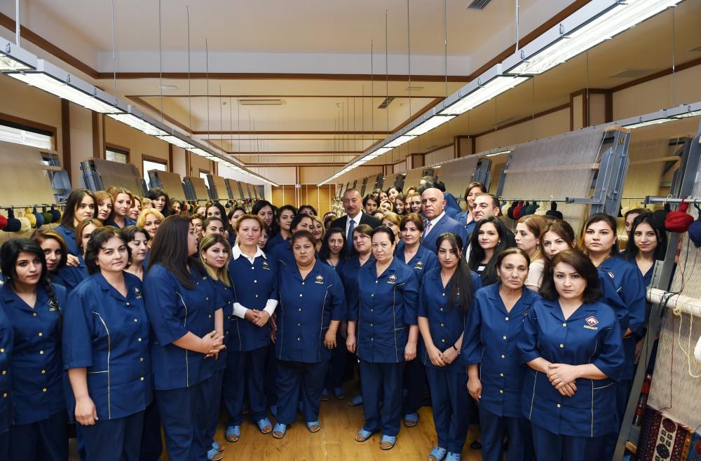 Prezident İlham Əliyev “Azərxalça” ASC-nin Şəmkir filialının açılışında iştirak edib (FOTO) (YENİLƏNİB)