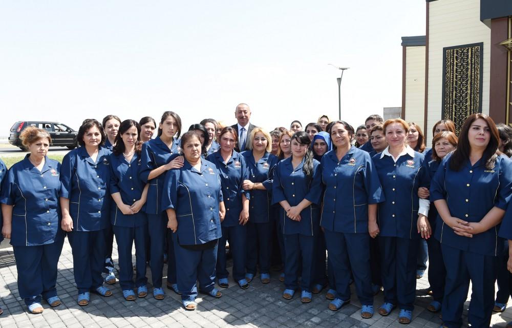 Prezident İlham Əliyev “Azərxalça” ASC-nin Şəmkir filialının açılışında iştirak edib (FOTO) (YENİLƏNİB)
