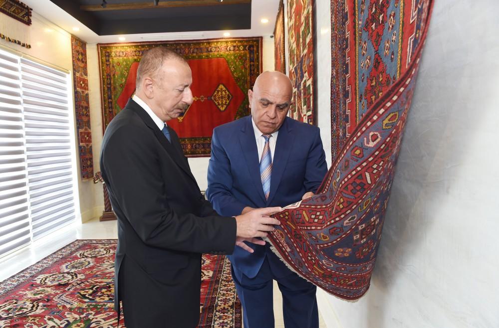 Prezident İlham Əliyev “Azərxalça” ASC-nin Şəmkir filialının açılışında iştirak edib (FOTO) (YENİLƏNİB)