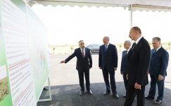 Prezident İlham Əliyev Cəlilabadda “Günəşli-Aqro” MMC-nin aqroparkında yaradılan şəraitlə tanış olub (FOTO)