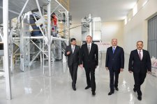 Prezident İlham Əliyev “Avanqard” MMC-nin dənli və paxlalı bitkilərin təmizlənməsi və qablaşdırılması müəssisəsinin açılışında iştirak edib (FOTO)