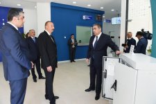 Prezident İlham Əliyev Cəlilabad Telekommunikasiya Qovşağının inzibati və texnoloji binasında əsaslı yenidənqurmadan sonra yaradılan şəraitlə tanış olub (FOTO)
