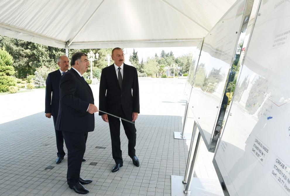 Azərbaycan Prezidenti Cəlilabadın içməli su təchizatı sisteminin və kanalizasiya şəbəkəsinin açılış mərasimində iştirak edib (FOTO) (YENİLƏNİB)