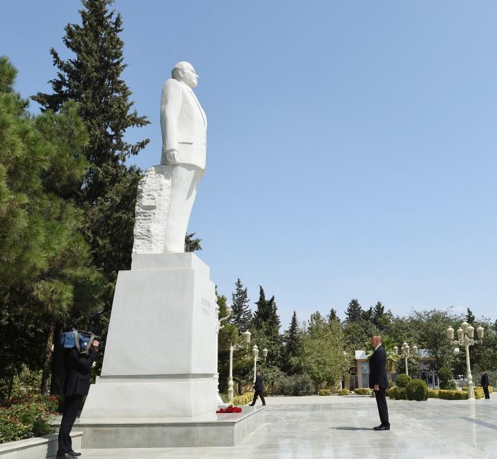 Azərbaycan Prezidenti İlham Əliyev Cəlilabad rayonuna səfərə gəlib (FOTO)