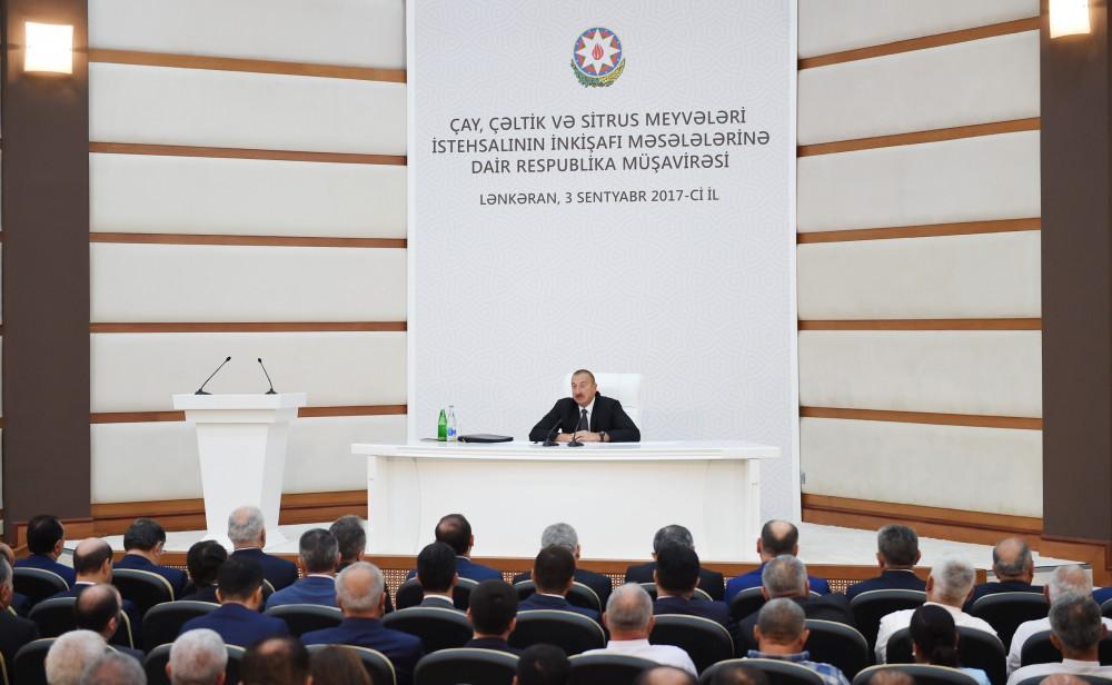 Azərbaycan Prezidenti: Biz qısa müddət ərzində özümüzü təminetmə əmsalını daha da artıracağıq