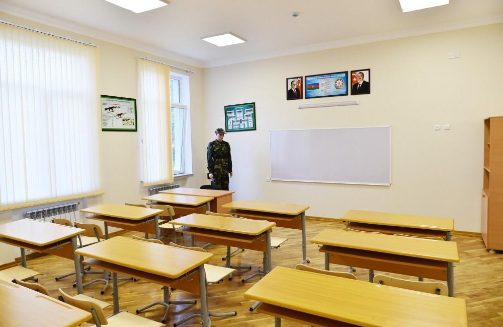 Bakıda 40 məktəbdə müasir tipli hərbi kabinet yaradılıb