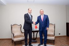 Bakıda Türkiyə və Gürcüstan XİN rəhbərlərinin görüşü keçirilir (FOTO)