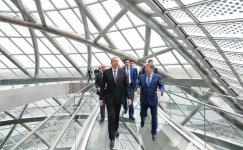 Prezident İlham Əliyev “EXPO 2017 Astana” beynəlxalq sərgisində Azərbaycanın və Qazaxıstanın milli pavilyonları ilə tanış olub (FOTO)