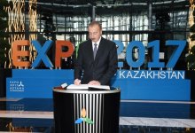 Prezident İlham Əliyev “EXPO 2017 Astana” beynəlxalq sərgisində Azərbaycanın və Qazaxıstanın milli pavilyonları ilə tanış olub (FOTO)