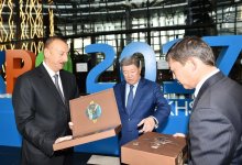 Prezident İlham Əliyev “EXPO 2017 Astana” beynəlxalq sərgisində Azərbaycanın və Qazaxıstanın milli pavilyonları ilə tanış olub (FOTO)