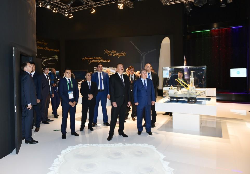 Prezident İlham Əliyev “EXPO 2017 Astana” beynəlxalq sərgisində Azərbaycanın və Qazaxıstanın milli pavilyonları ilə tanış olub (FOTO)