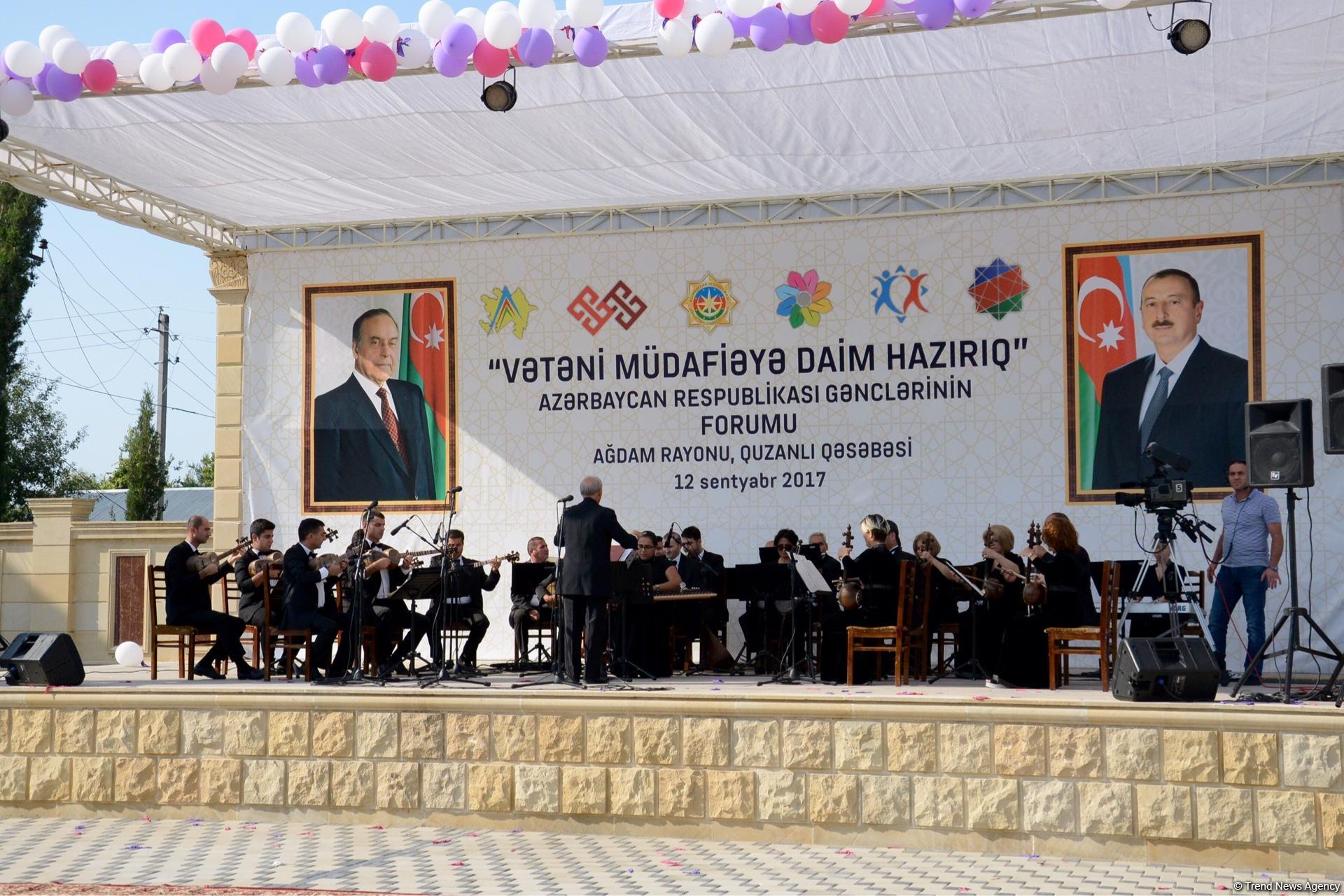 Quzanlıda Azərbaycanın işğal olunmuş və cəbhəyanı rayonlarının gənclərinin forumu keçirilib (FOTO) (YENİLƏNİB)