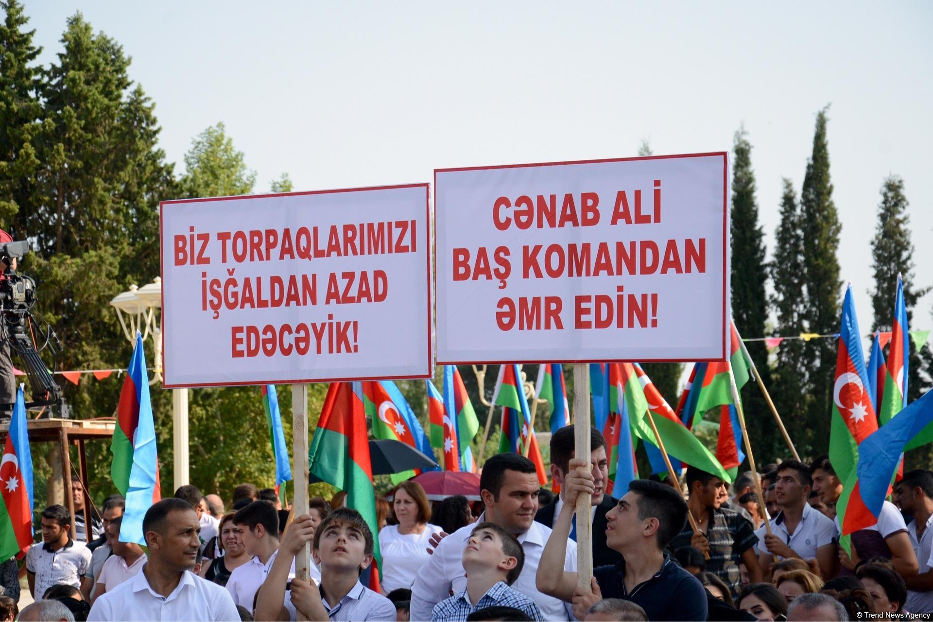 Quzanlıda Azərbaycanın işğal olunmuş və cəbhəyanı rayonlarının gənclərinin forumu keçirilib (FOTO) (YENİLƏNİB)