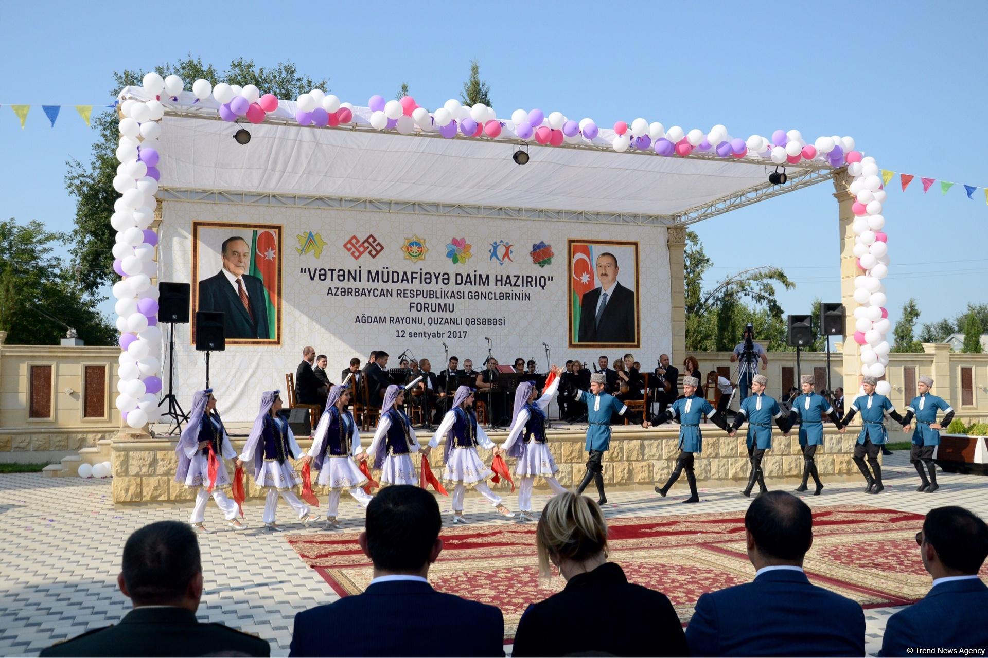 Quzanlıda Azərbaycanın işğal olunmuş və cəbhəyanı rayonlarının gənclərinin forumu keçirilib (FOTO) (YENİLƏNİB)