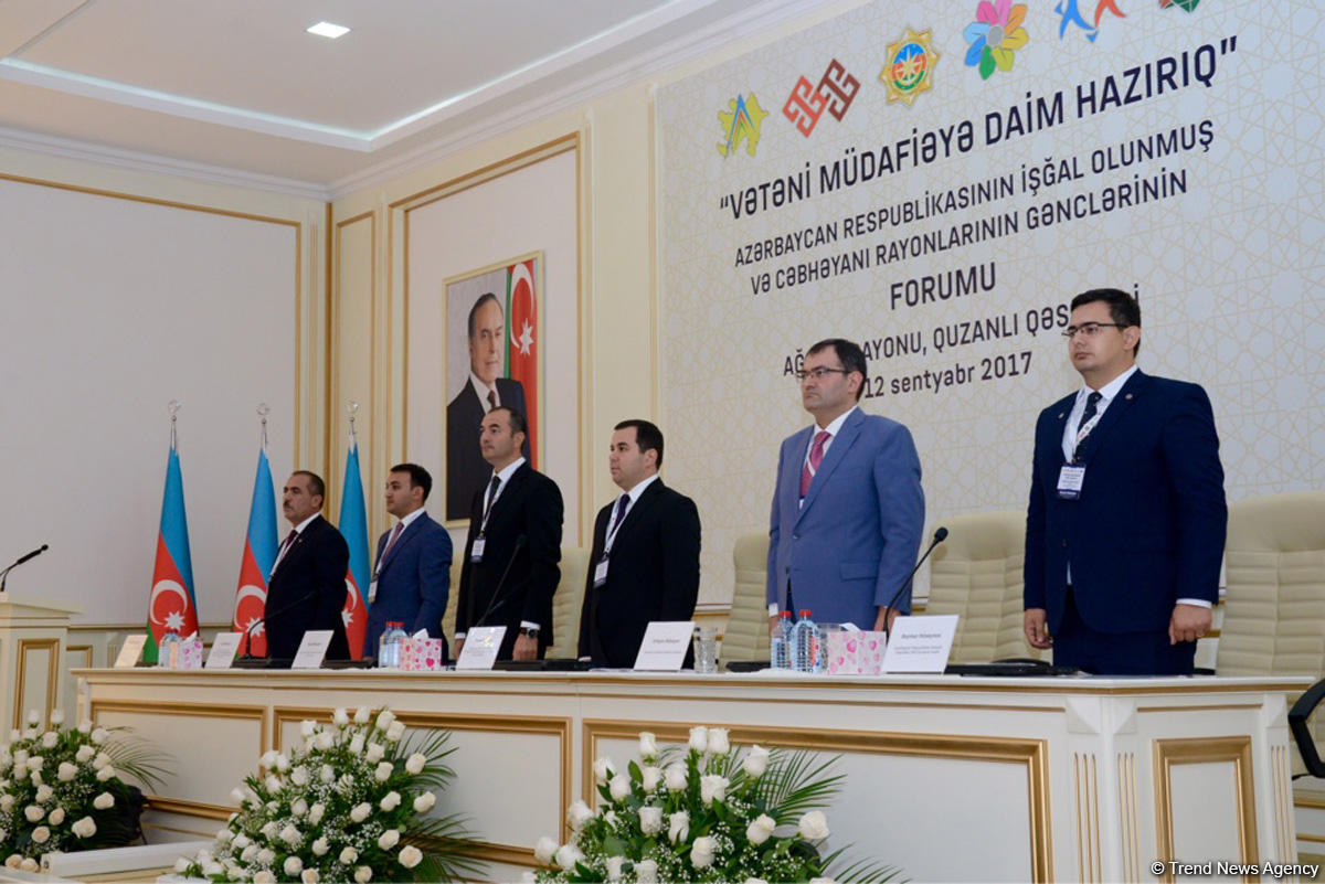 Quzanlıda Azərbaycanın işğal olunmuş və cəbhəyanı rayonlarının gənclərinin forumu keçirilib (FOTO) (YENİLƏNİB)