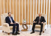 Azərbaycan Prezidenti Türkiyənin enerji və təbii sərvətlər naziri ilə görüşüb