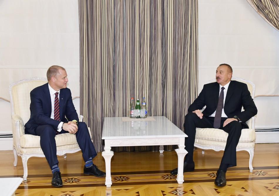Prezident İlham Əliyev "Statoil" şirkətinin icraçı vitse-prezidentini qəbul edib (YENİLƏNİB)