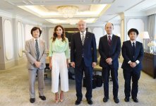 Birinci vitse-prezident Mehriban Əliyeva Yaponiyanın xarici işlər nazirinin parlamentari müavini ilə görüşüb (FOTO)