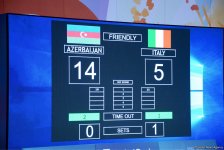 Azərbaycan voleybolçuları İtaliya yığmasına uduzub (FOTO)