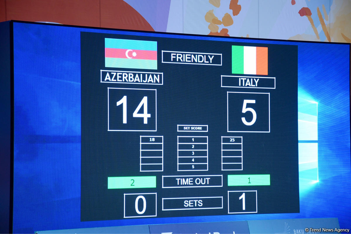 Azərbaycan voleybolçuları İtaliya yığmasına uduzub (FOTO)