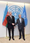 Azərbaycan Prezidenti İlham Əliyev Nyu-Yorkda BMT-nin baş katibi Antonio Quterreş ilə görüşüb (FOTO) (YENİLƏNİB)