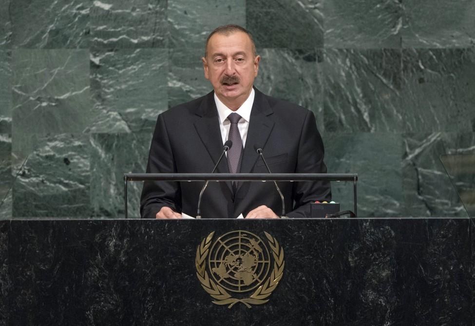 Prezident İlham Əliyev və xanımı BMT-nin Baş Assambleyasının 72-ci sessiyasının açılışında iştirak ediblər (FOTO) (YENİLƏNİB)