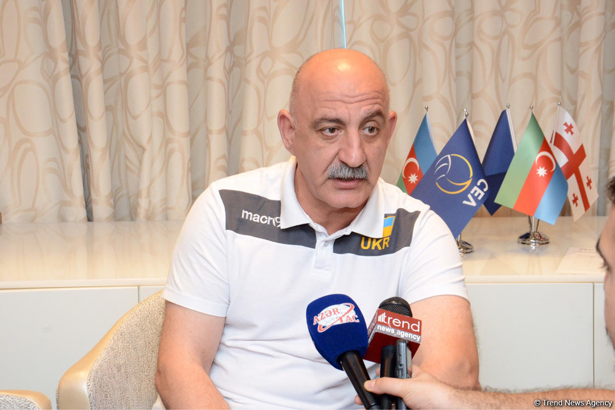 Ukrayna yığmasının baş məşqçisi: Azərbaycan Avropa çempionatının keçirilməsi üçün gözəl şərait yaradıb (FOTO)