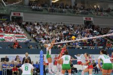 Azərbaycan voleybolçuları Avropa çempionatında ilk oyunu qələbə ilə başa vurublar (FOTO)