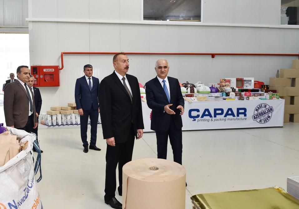 Prezident İlham Əliyev Balaxanı Sənaye Parkının açılışında iştirak edib (FOTO) (YENİLƏNİB)