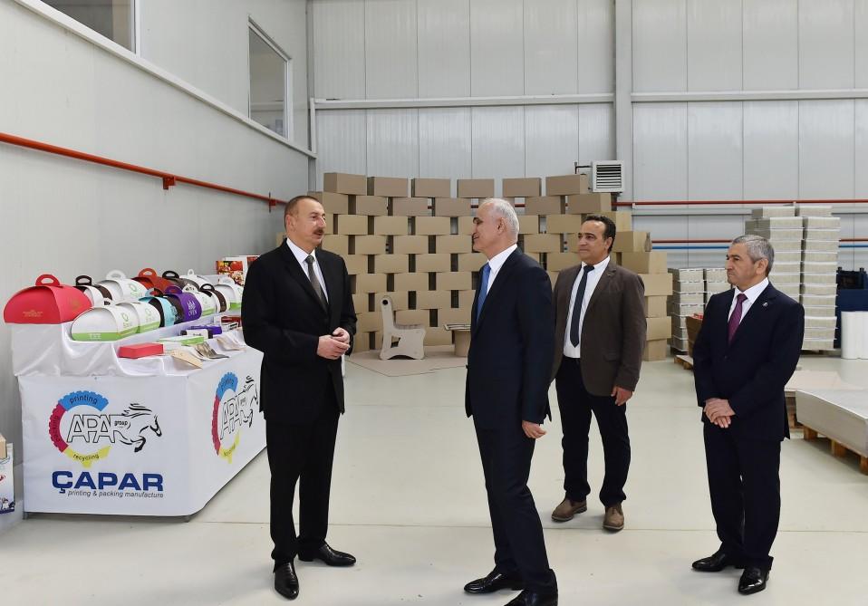 Prezident İlham Əliyev Balaxanı Sənaye Parkının açılışında iştirak edib (FOTO) (YENİLƏNİB)