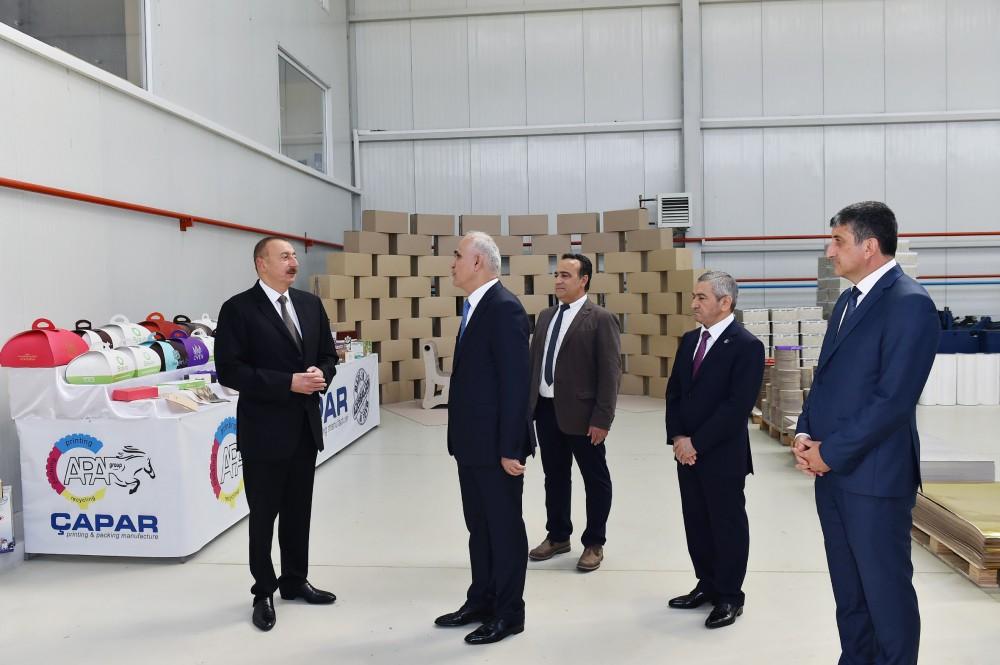 Prezident İlham Əliyev Balaxanı Sənaye Parkının açılışında iştirak edib (FOTO) (YENİLƏNİB)