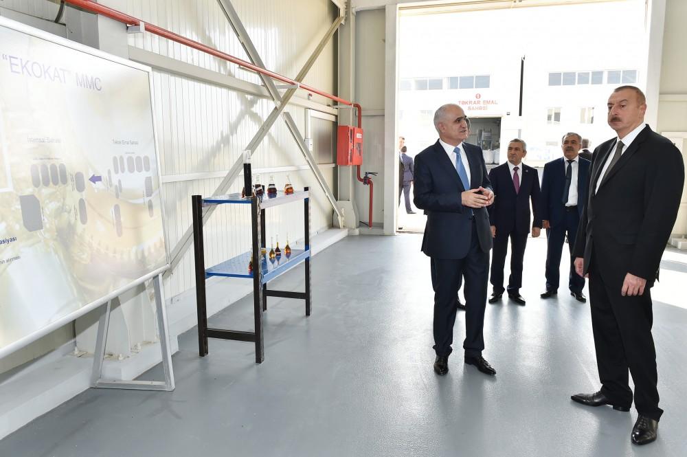 Prezident İlham Əliyev Balaxanı Sənaye Parkının açılışında iştirak edib (FOTO) (YENİLƏNİB)
