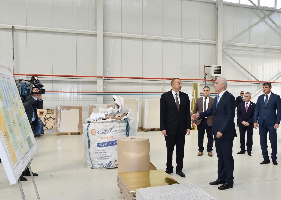 Prezident İlham Əliyev Balaxanı Sənaye Parkının açılışında iştirak edib (FOTO) (YENİLƏNİB)