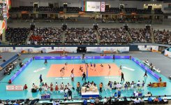 Prezident İlham Əliyev voleybol üzrə milli komandamızın oyununa baxıb (FOTO)