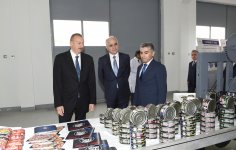Prezident İlham Əliyev Neftçala Sənaye Məhəlləsinin açılışında iştirak edib (YENİLƏNİB) (FOTO)
