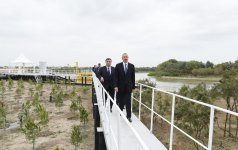 Prezident İlham Əliyev Neftçala rayonunun əkin sahələrinə suvarma suyunun verilməsi mərasimində iştirak edib (FOTO)