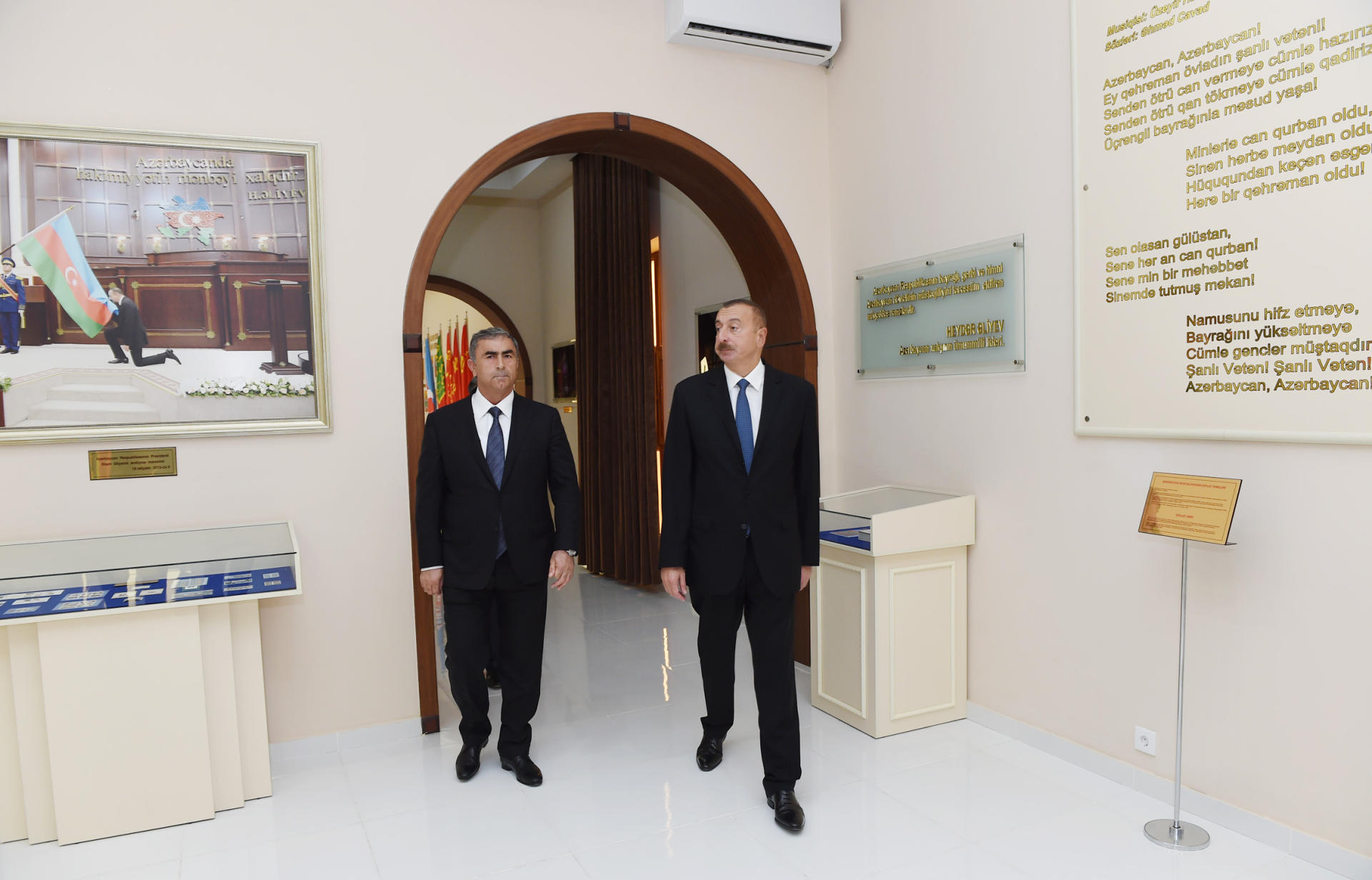 Azərbaycan Prezidenti Salyanda Bayraq Muzeyinin açılışında iştirak edib (FOTO)